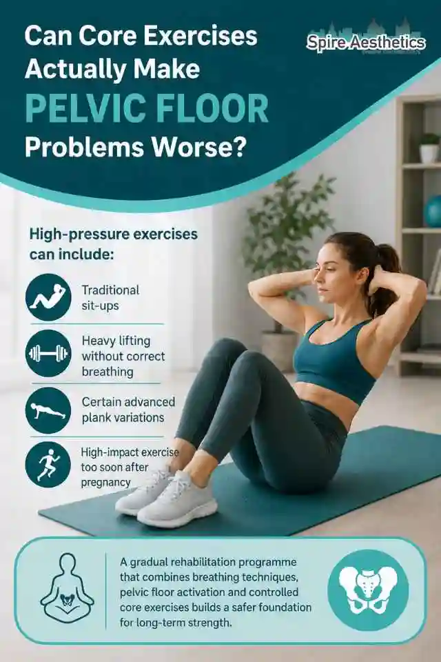Can Strengthening Your Core Alone Actually Make Pelvic Floor Problems Worse Bedford?